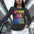 My Wife Is My Favorite Author Book Writer Writing Husband Unisex Long Sleeve T-Shirt My Wife Is My Favorite Author Book Writer Writing Husband Unisex Long Sleeve T-Shirt