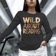 Wild About Reading Book Animal Children's Book Lover Teacher Unisex Long Sleeve T-Shirt