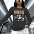 Wild About Reading Book Lover Bookworm Library Day Unisex Long Sleeve T-Shirt