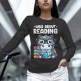 Wild About Reading Book Lover Hippo Unisex Long Sleeve T-Shirt