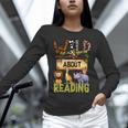Wild About Reading Reading Books And Bookworm Library Day Unisex Long Sleeve T-Shirt Wild About Reading Reading Books And Bookworm Library Day Unisex Long Sleeve T-Shirt