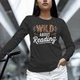 Wild About Reading Books Reader Lover Bookworm Leopard Print Unisex Long Sleeve T-Shirt