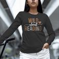 Wild About Reading Books Reader Lover Librarian Bookworm Unisex Long Sleeve T-Shirt