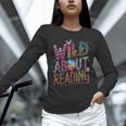 Wild About Reading Books Readers Lovers Bookworm Library Day Unisex Long Sleeve T-Shirt