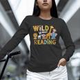 Wild About Reading Kid Love Wild Animal Books Back To School Unisex Long Sleeve T-Shirt Wild About Reading Kid Love Wild Animal Books Back To School Unisex Long Sleeve T-Shirt