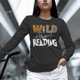 WILD ABOUT READING Reading Books Bookworm Library Day Unisex Long Sleeve T-Shirt