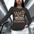Wild About Reading Teacher Reading Books Back To School Unisex Long Sleeve T-Shirt