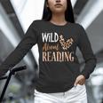 Wild About Reading Teacher Books Reader Lovers Leopard Zebra Unisex Long Sleeve T-Shirt