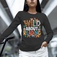 Wild About Reading Zoo Animals Books Reader Lover Unisex Long Sleeve T-Shirt Wild About Reading Zoo Animals Books Reader Lover Unisex Long Sleeve T-Shirt