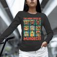 Women's DCC Many Faces Of Mordecai Grid Gamer Series Book Unisex Long Sleeve T-Shirt Women's DCC Many Faces Of Mordecai Grid Gamer Series Book Unisex Long Sleeve T-Shirt