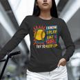 Women's Girls Softball Play Like A Girl Comic Book Pop Art Unisex Long Sleeve T-Shirt Women's Girls Softball Play Like A Girl Comic Book Pop Art Unisex Long Sleeve T-Shirt