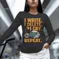 I Write Book Writer Author Book Writing Novelist Unisex Long Sleeve T-Shirt