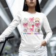 100 Days Of School Coquette Bow School Bus Pencil Books Unisex Long Sleeve T-Shirt