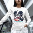 Adorable Book Lover Border Collie With Reading Glasses Cute Raglan Baseball Tee Unisex Long Sleeve T-Shirt