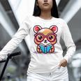 Adorable Book Lover Quokka With Reading Glasses Cute Unisex Long Sleeve T-Shirt