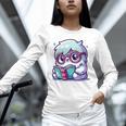 Adorable Book Lover Yeti With Reading Glasses Cute Unisex Long Sleeve T-Shirt Adorable Book Lover Yeti With Reading Glasses Cute Unisex Long Sleeve T-Shirt