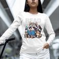 Animals Raccoon Reading Book Librarian Across America Kids Unisex Long Sleeve T-Shirt