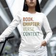 Book Chapter Verse Christian Bible Reformed Theology Unisex Long Sleeve T-Shirt Book Chapter Verse Christian Bible Reformed Theology Unisex Long Sleeve T-Shirt