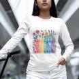 Book Flower Radicalized By Basic Decency Feminist Leftist Unisex Long Sleeve T-Shirt