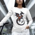 Book Lover Bookworm Reading Books Dragon Unisex Long Sleeve T-Shirt