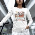 Book Lovers Winter Sleighing Through Stories Tee Premium Tri-Blend Unisex Long Sleeve T-Shirt