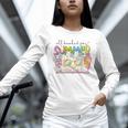 All Booked For Summer Reading Beach Floral Bookish Book Girl Unisex Long Sleeve T-Shirt