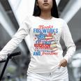 Books Fireworks And Freedom 4th Of July Book Lover Unisex Long Sleeve T-Shirt Books Fireworks And Freedom 4th Of July Book Lover Unisex Long Sleeve T-Shirt
