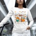 Cat Fall In Love With Reading Book Lover Autumn Unisex Long Sleeve T-Shirt