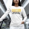Caution Does Not Play Well With Others Introvert Unisex Long Sleeve T-Shirt