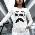 Creepy Face Carrot Halloween Book Character Costume Unisex Long Sleeve T-Shirt