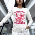 Cupid's Favorite Teacher Valentines Day Heart Book Lover Unisex Long Sleeve T-Shirt