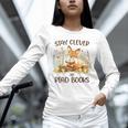 Cute Fox Stay Clever Read Books For Librarian Or Bookworm Unisex Long Sleeve T-Shirt