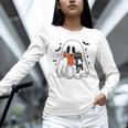 Cute Halloween Ghost Reading Book Unisex Long Sleeve T-Shirt Cute Halloween Ghost Reading Book Unisex Long Sleeve T-Shirt