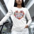 Cute Just A Girl Who Loves Books Heart Shape Reader Unisex Long Sleeve T-Shirt