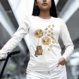 Cute Reading Cat With Kitten Dandelion Flowers Book Lover Unisex Long Sleeve T-Shirt Cute Reading Cat With Kitten Dandelion Flowers Book Lover Unisex Long Sleeve T-Shirt