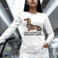 Dachshund Dog Dachshund Decor Books Nerds Dachshund Unisex Long Sleeve T-Shirt