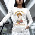 Easily Distracted By Beagles And Books Beagle Dog Unisex Long Sleeve T-Shirt
