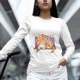 Easily Distracted By Cats And Books Cute Cat Sleeping Girls Unisex Long Sleeve T-Shirt Easily Distracted By Cats And Books Cute Cat Sleeping Girls Unisex Long Sleeve T-Shirt
