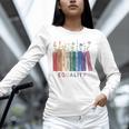 Equality Flower Books Equal Rights Social Justice Feminist Unisex Long Sleeve T-Shirt