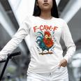 F-Caw-F Rooster F Awk F Chicken Coffee Romance Books Lover Unisex Long Sleeve T-Shirt
