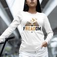 Freadom Anti Banned Books Lovers Reading Librarian Bookworm Unisex Long Sleeve T-Shirt