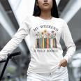 My Weekend Is Fully Booked Cozy Bookish Unisex Long Sleeve T-Shirt