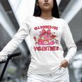 Groovy All Booked For Valentines Books Pink Coquette Bow Unisex Long Sleeve T-Shirt Groovy All Booked For Valentines Books Pink Coquette Bow Unisex Long Sleeve T-Shirt