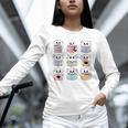 Halloween Ghosts Reading Books Pattern Spooky Kawaii Anime Unisex Long Sleeve T-Shirt Halloween Ghosts Reading Books Pattern Spooky Kawaii Anime Unisex Long Sleeve T-Shirt