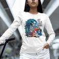 Hot Tea & Spicy Books Skeleton Reader Unisex Long Sleeve T-Shirt
