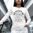 I’d Rather Be Reading Minimal Book Lover Arch Unisex Long Sleeve T-Shirt