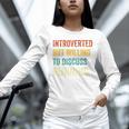 Introverted But Willing To Discuss Running Hobby Unisex Long Sleeve T-Shirt Introverted But Willing To Discuss Running Hobby Unisex Long Sleeve T-Shirt