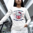 It's a Good Day To Read a Book Cute Cat Book Day Girls Boys Unisex Long Sleeve T-Shirt