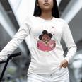 Just A Girl Who Loves Books Cute African American Afro Unisex Long Sleeve T-Shirt Just A Girl Who Loves Books Cute African American Afro Unisex Long Sleeve T-Shirt
