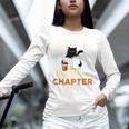 Just One More Chapter Fun Cat Coffee Reading Book Premium Tri-Blend Unisex Long Sleeve T-Shirt